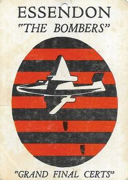 1968 Scanlens VFL Series B - Mascots #NNO Essendon Bombers Mascot Front